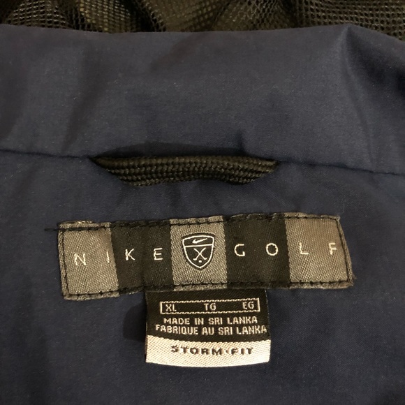 MENS XL NIKE GOLF STORM-FIT DARK BLUE ZIP JACKET - Picture 5 of 5